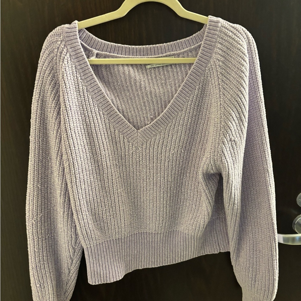 Urban Outfitters Purple V-Neck Sweater